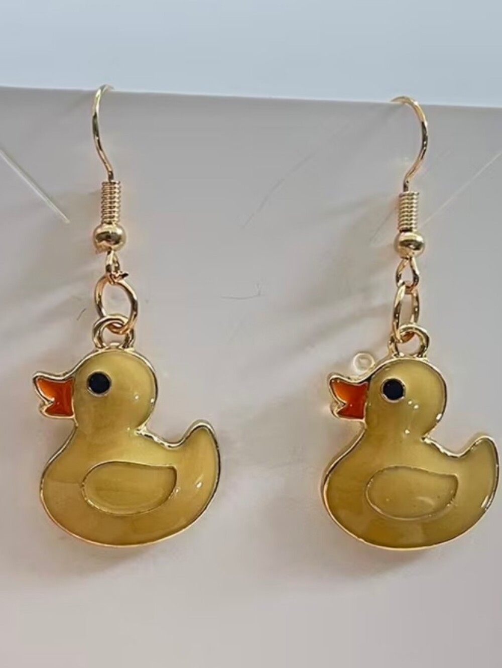Cute Yellow Duck Dangle Earrings